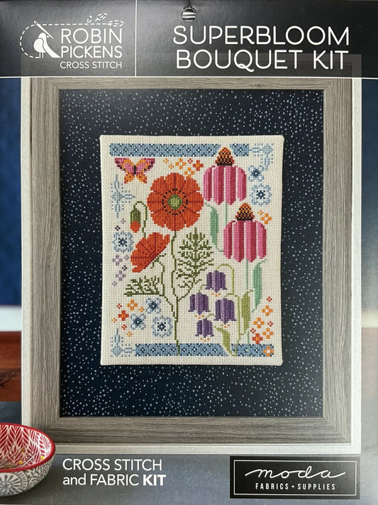 Superbloom Bouquet Cross Stitch Kit