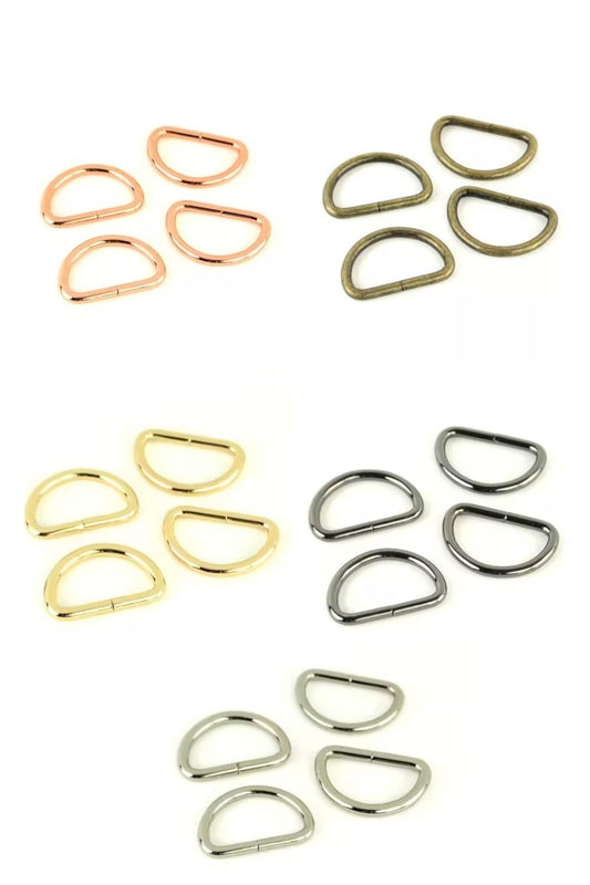 Sallie Tomato 1" D-Rings – 4 Pack