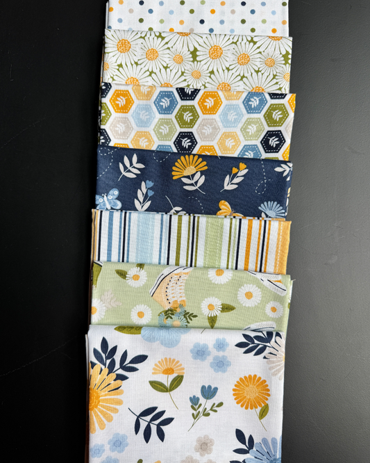 Sunshine and Dandelions Petite Fat Quarter Bundle | Choose Cloud, Blue, or Navy