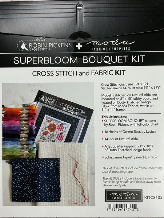 Superbloom Bouquet Cross Stitch Kit