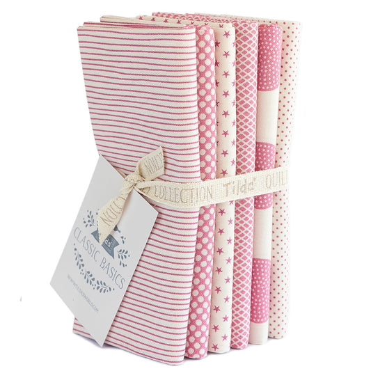 Tilda Basic Classics Fat Quarter Bundle – Pink