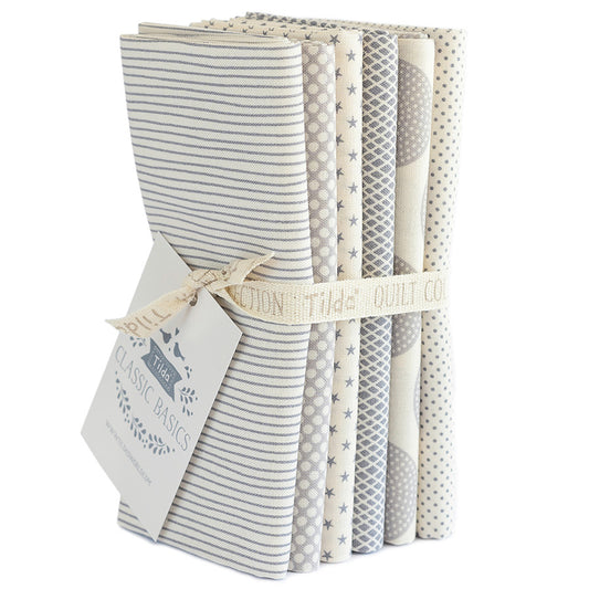 Tilda Basic Classics Fat Quarter Bundle – Grey