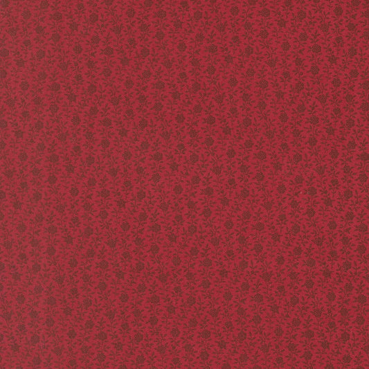 American Gatherings III Berry Floral Deep Crimson
