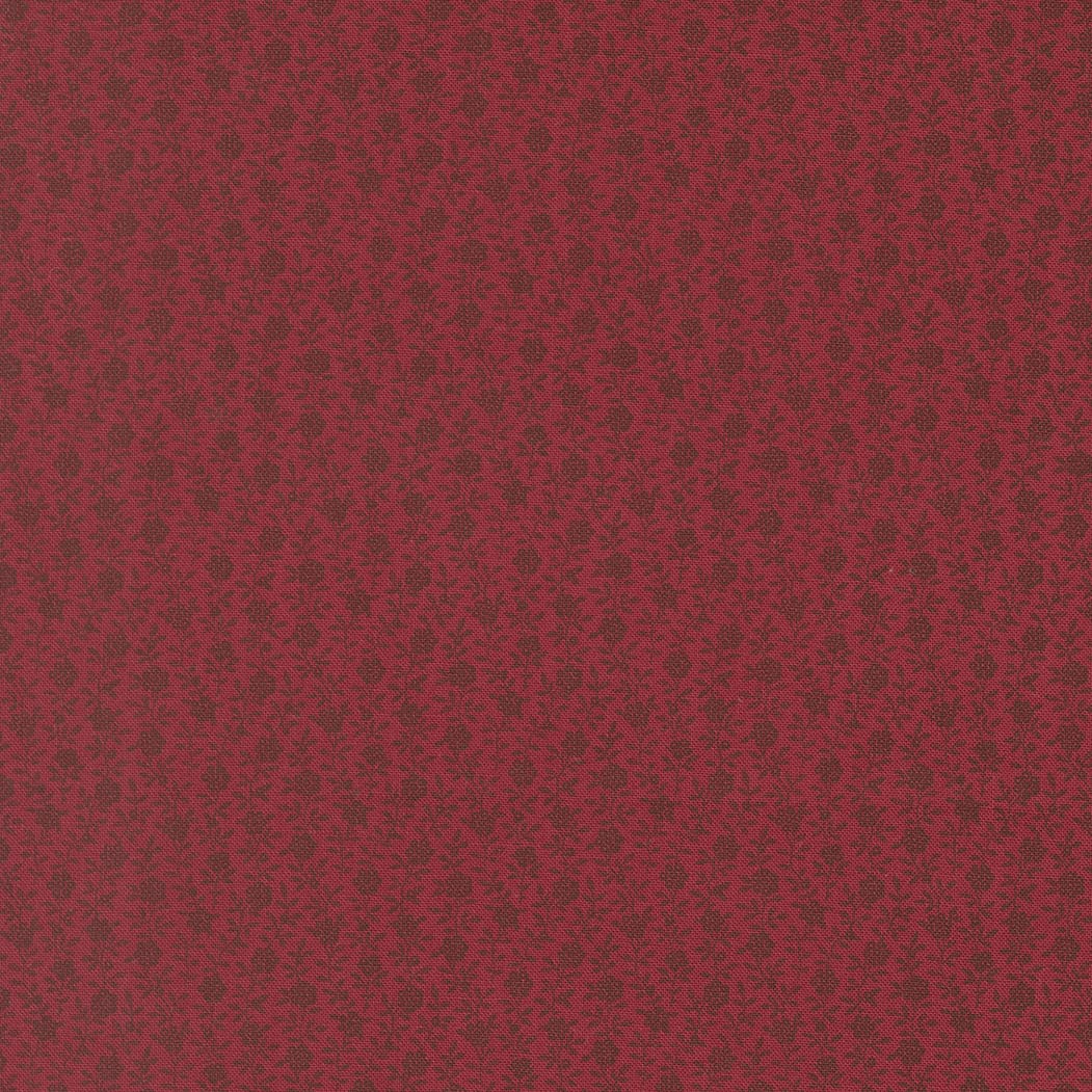 American Gatherings III Berry Floral Deep Crimson