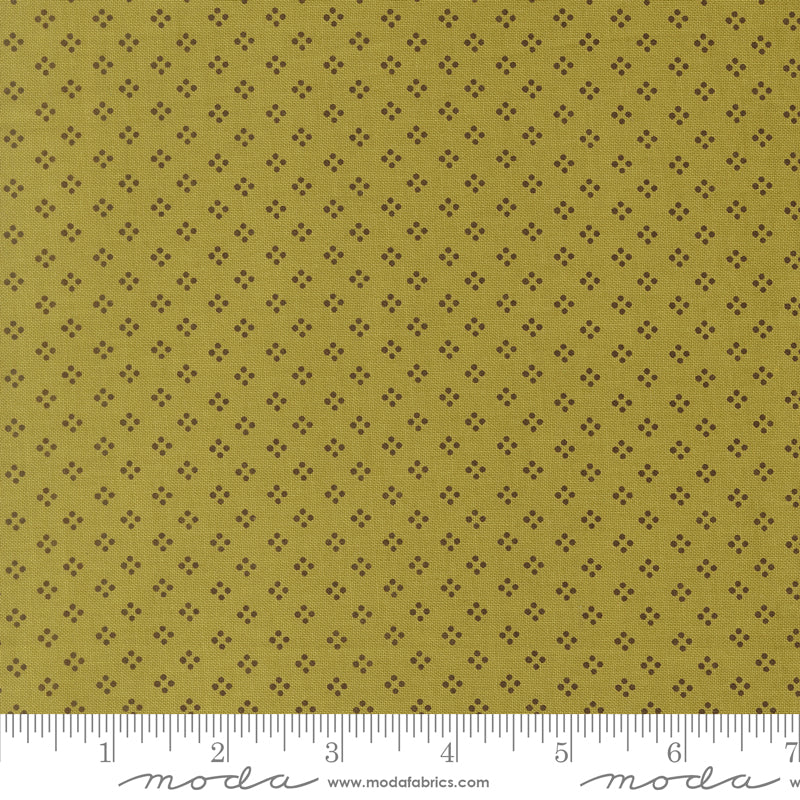 Bug Collector Dot blender in Leaf, quilting fabric by Sweetwater for Moda Fabrics, 55736-27