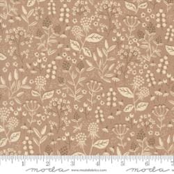 Nature’s Sketchbook Pebble Leaves and Berries Fabric – Moda