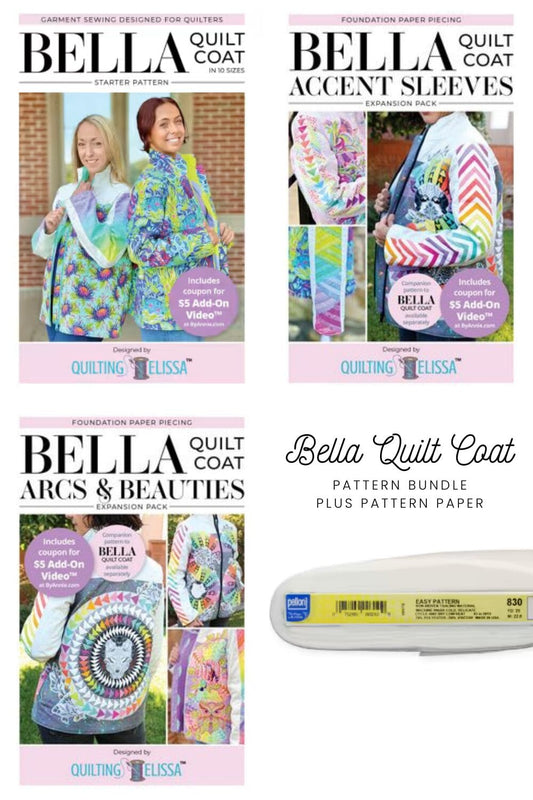Bella Quilt Coat Bundle - Pattern + Both Expansion Packs + Pattern Tracing Paper