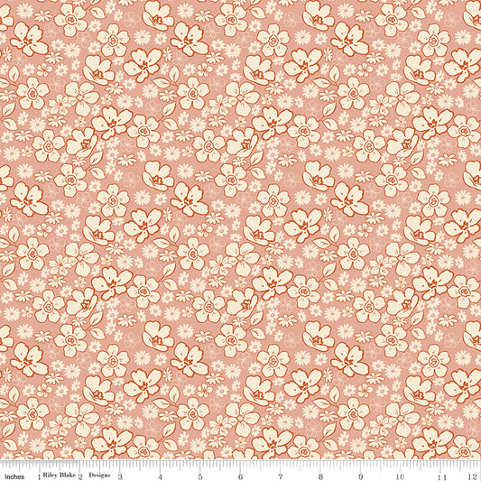 Morning Latte Tonal Floral Pink