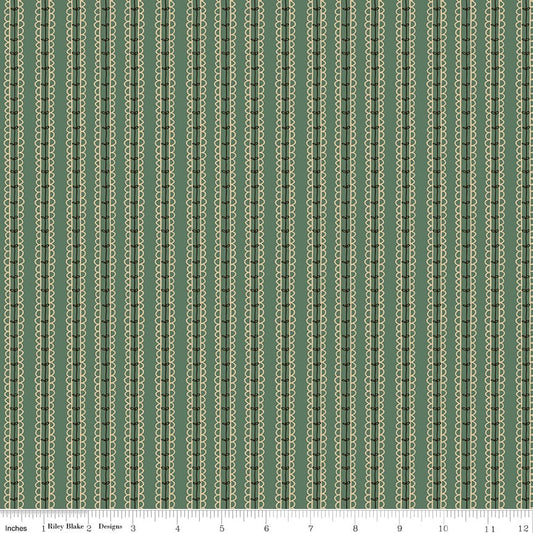 Morning Latte Stripes Green