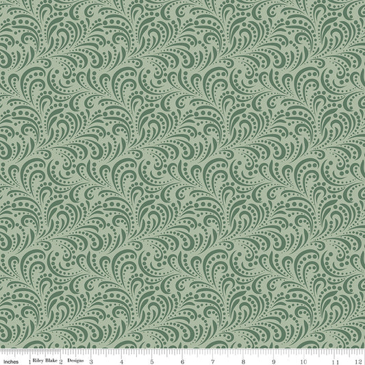 Morning Latte Swirls Green