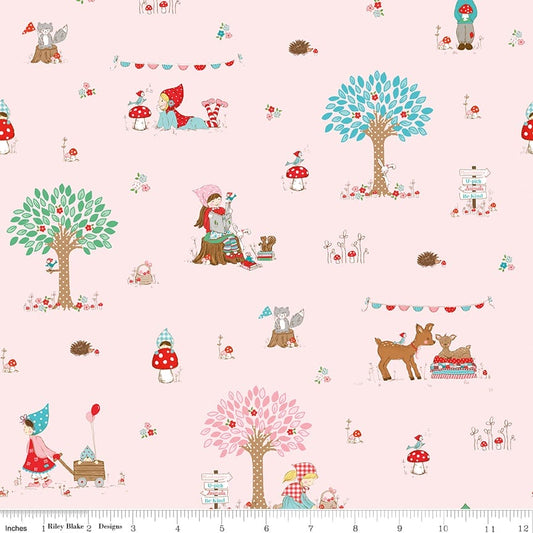 Whimsical Woodland Main Pink