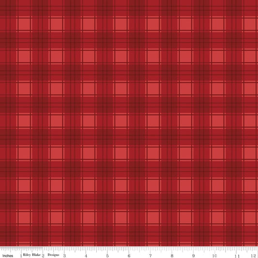 Evergreen Wishes Plaid Red