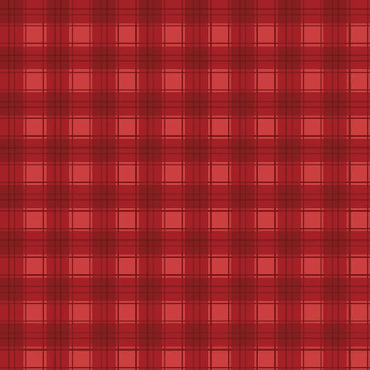 Evergreen Wishes Plaid Red