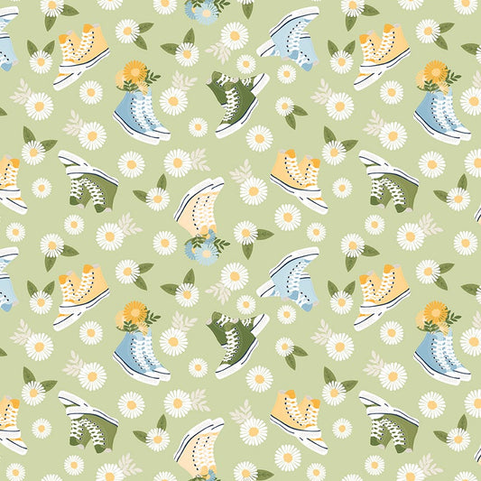 Sunshine & Dandelions Shoes Honeydew