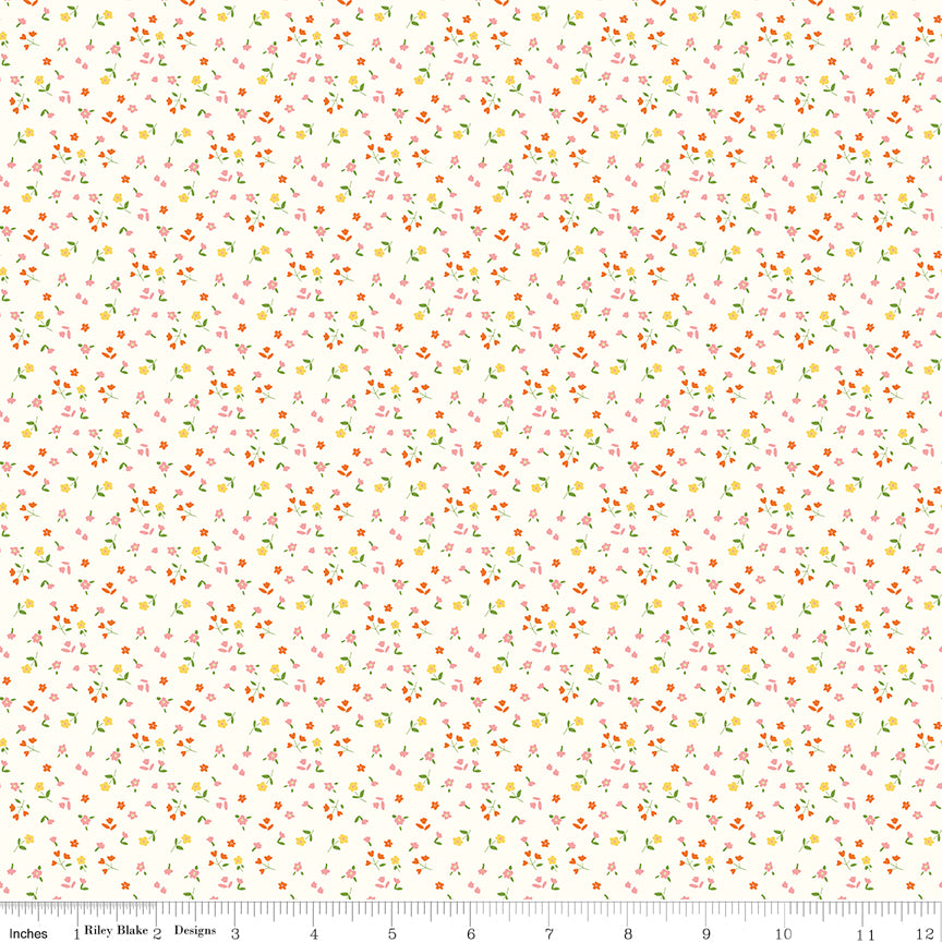 Cotton Nook Flowers Vintage White