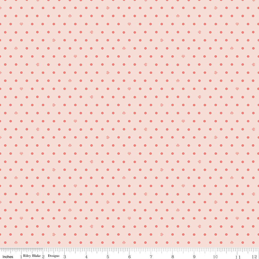 Cotton Nook Dots Blush