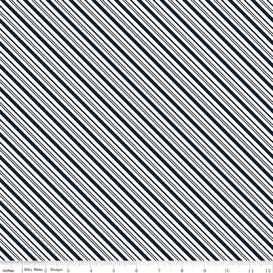 A Perfect Winter Stripes Navy