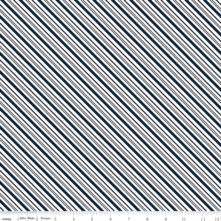 A Perfect Winter Stripes Navy