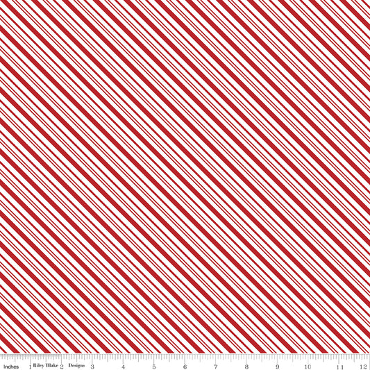 A Perfect Winter Stripes Red