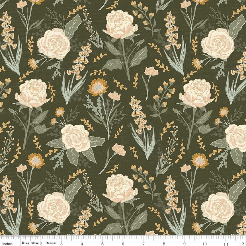 Hedgerow Haven Cottage Floral Green