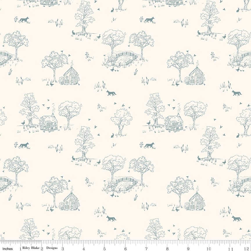 Hedgerow Haven Toile Cream