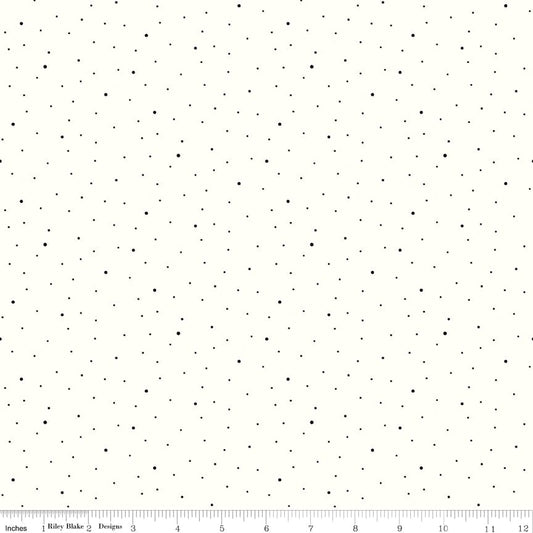 Dapple Dot On Off White Color Black
