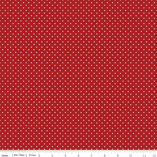 Swiss Dot Barn Red