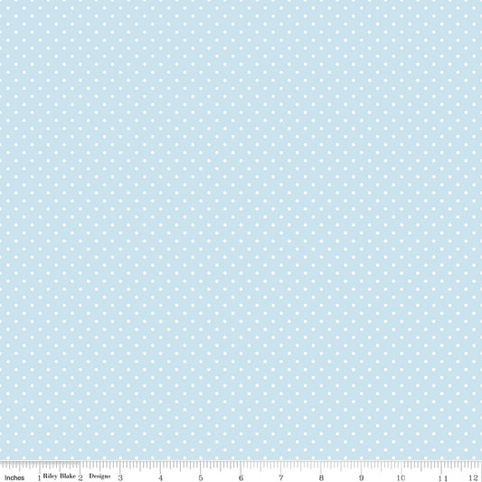 Swiss Dot Boy Blue