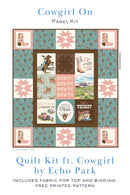 Cowgirl On Quilt Kit – Cowgirl Fabric Collection by Echo Park