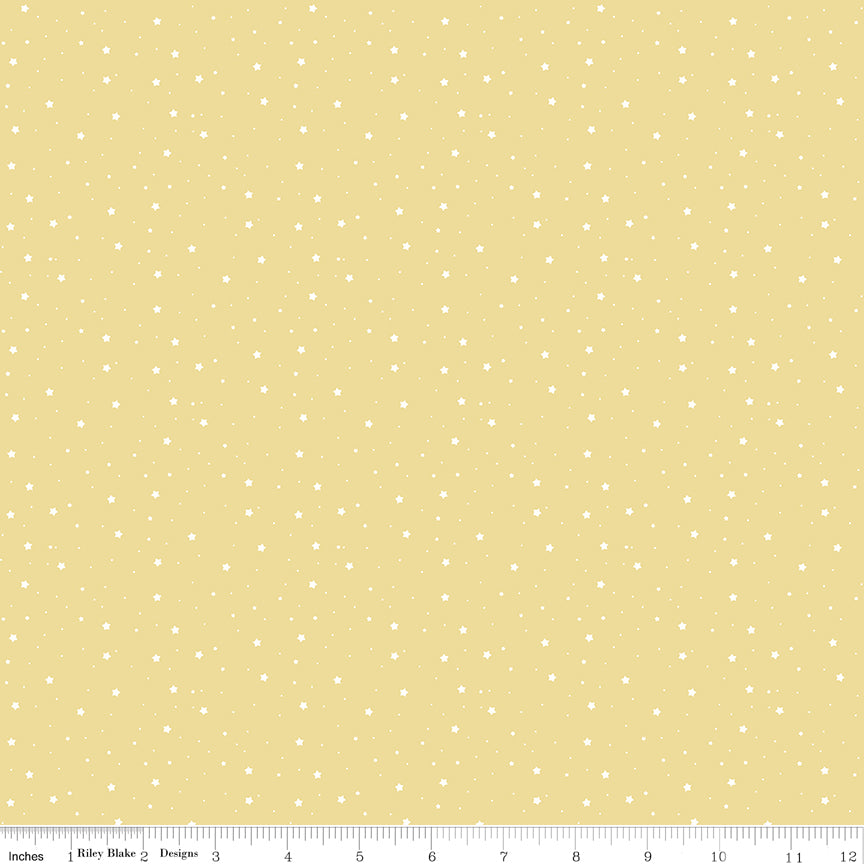 Love You to the Moon Stars Sunshine Flannel Yardage