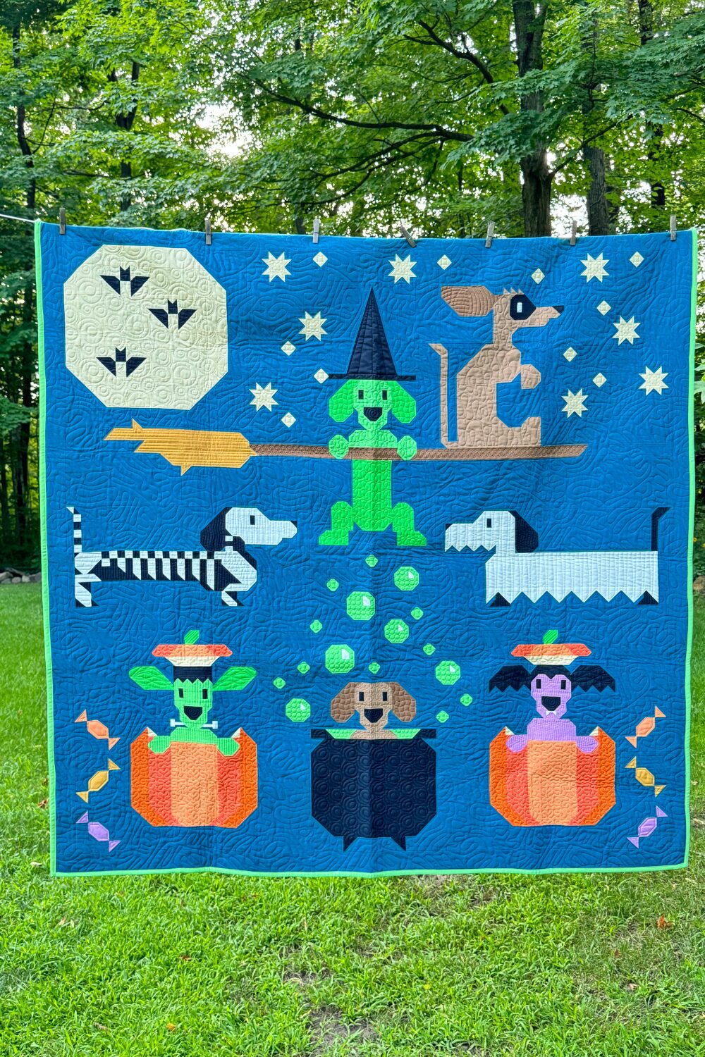 Halloweenies Quilt Pattern by Art East Quilting Co.