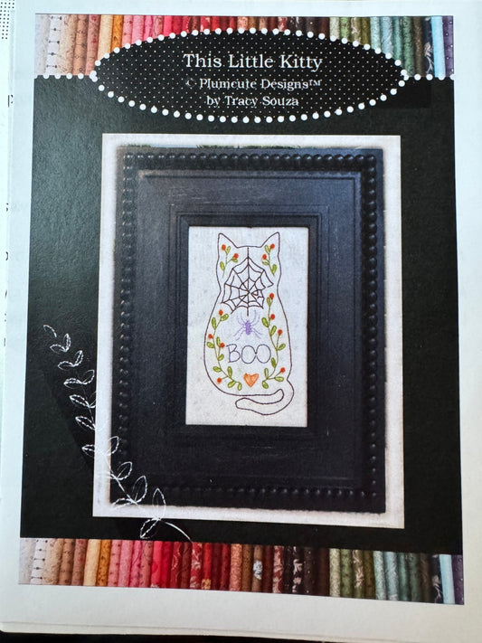This Little Kitty Halloween Embroidery Pattern – Plumcute