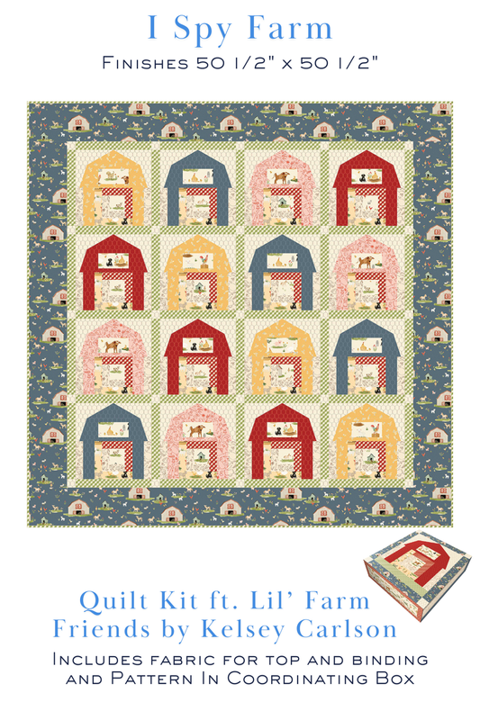 I Spy Farm Box Quilt Kit featuring Lil' Farm Friends Fabric
