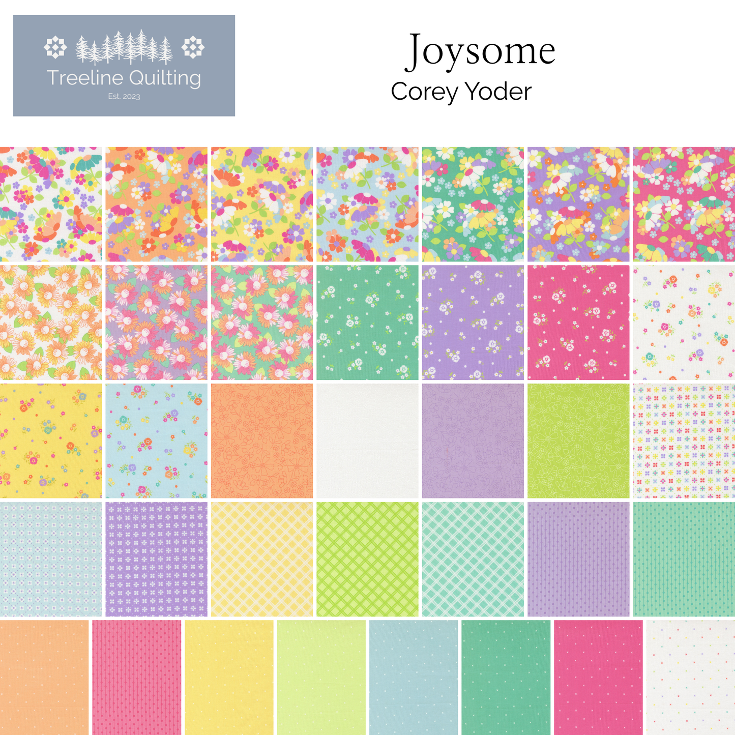 Joysome fabric collection by Corey Yoder for Moda Fabrics