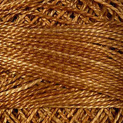 Valdani Size 12 Perle Cotton Ball – O571 Tea Honey