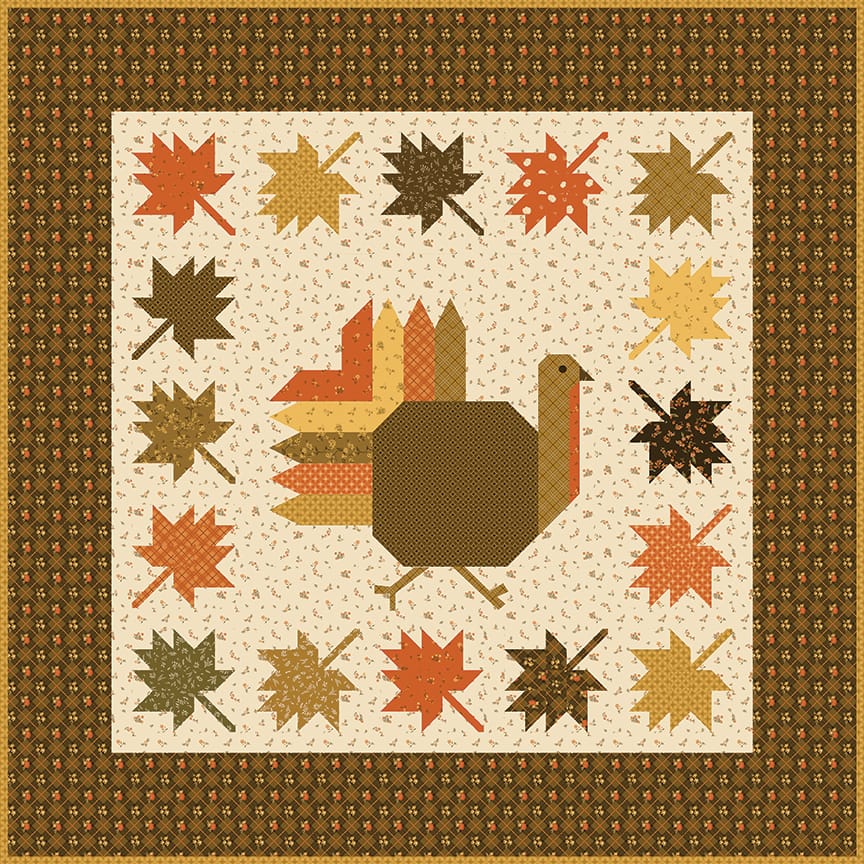 Autumn Hues Quilt Kit – Bountiful by Sandy Gervais