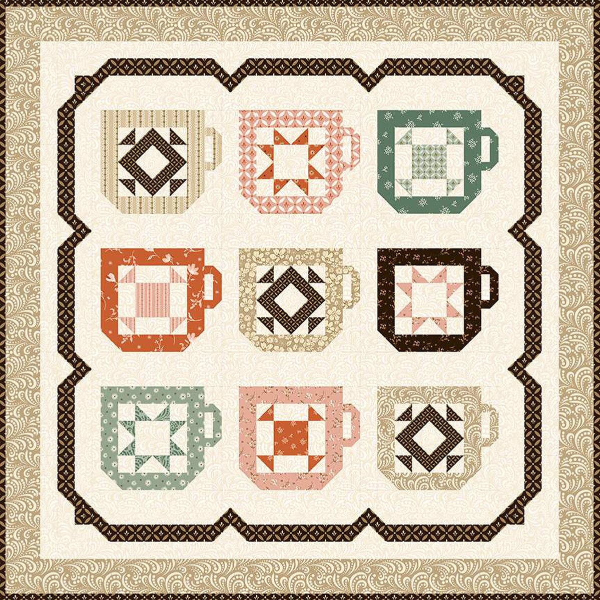 Mug Collection by Sandy Gervais Quilt Kit