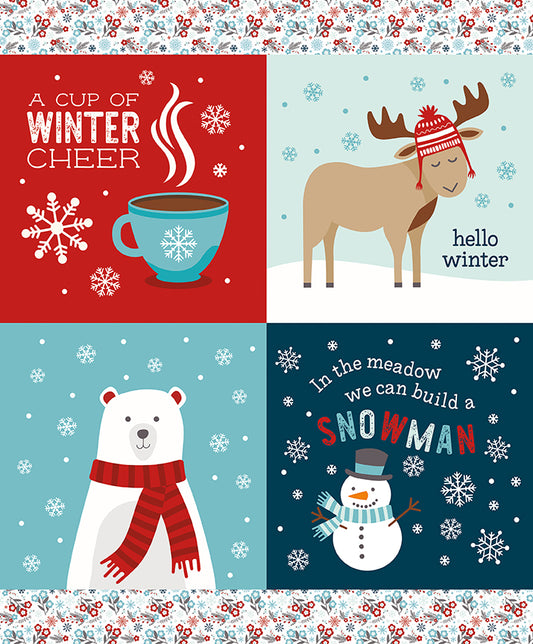 A Perfect Winter 35 1/2" x 43 1/2" Winter Cheer Panel