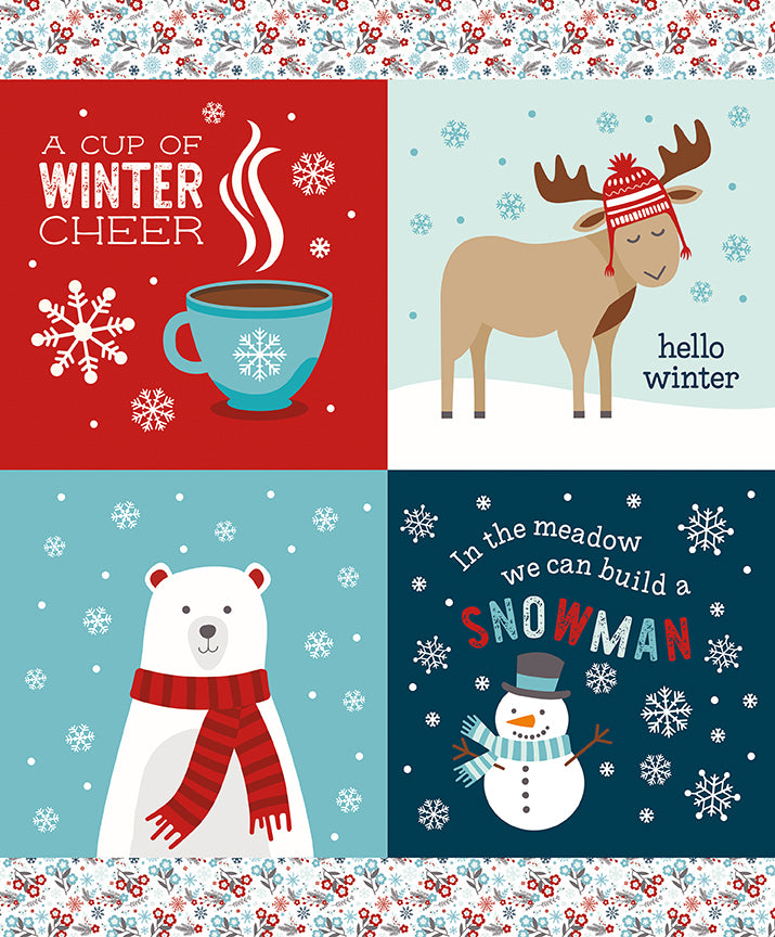 A Perfect Winter 35 1/2" x 43 1/2" Winter Cheer Panel
