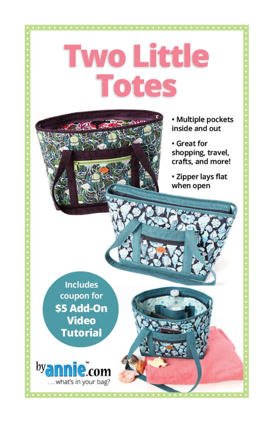 Two little totes pattern cover.