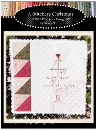 A Stitcher’s Christmas Embroidery Pattern with Button – Plumcute