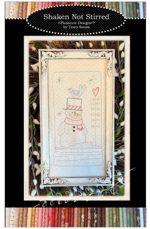 Shaken Not Stirred Snowman Embroidery Pattern – Plumcute