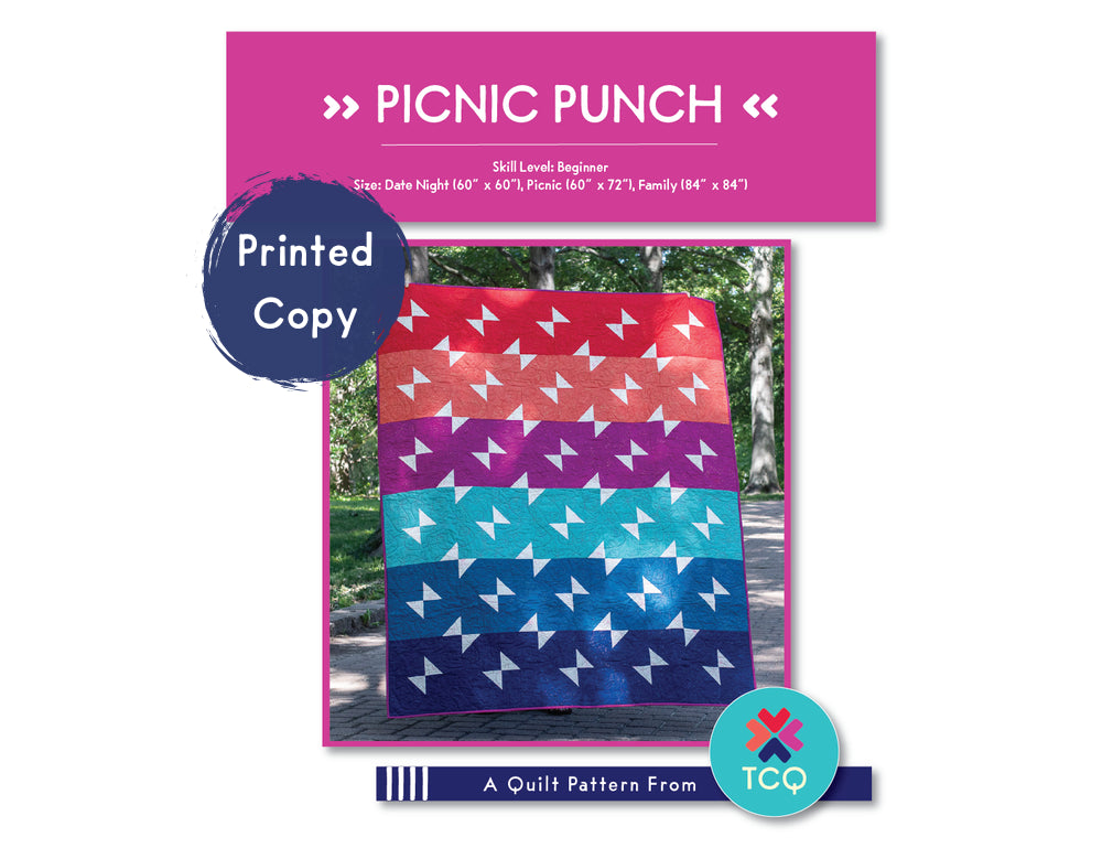 Picnic Punch printed quilt pattern by Trace Creek Quilting