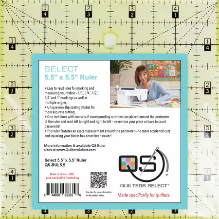 Quilter's Select Ruler 5.5in x 5.5in