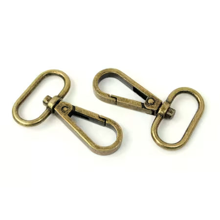 Sallie Tomato Two Swivel Hooks 1" Antique