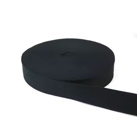 Sallie Tomato Webbing – Black (Sold by the Yard)
