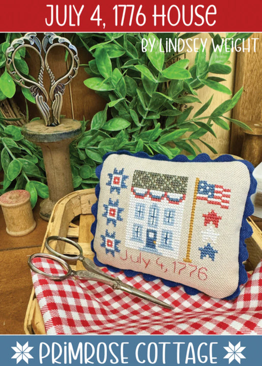July 4, 1776 House Cross Stitch Pattern