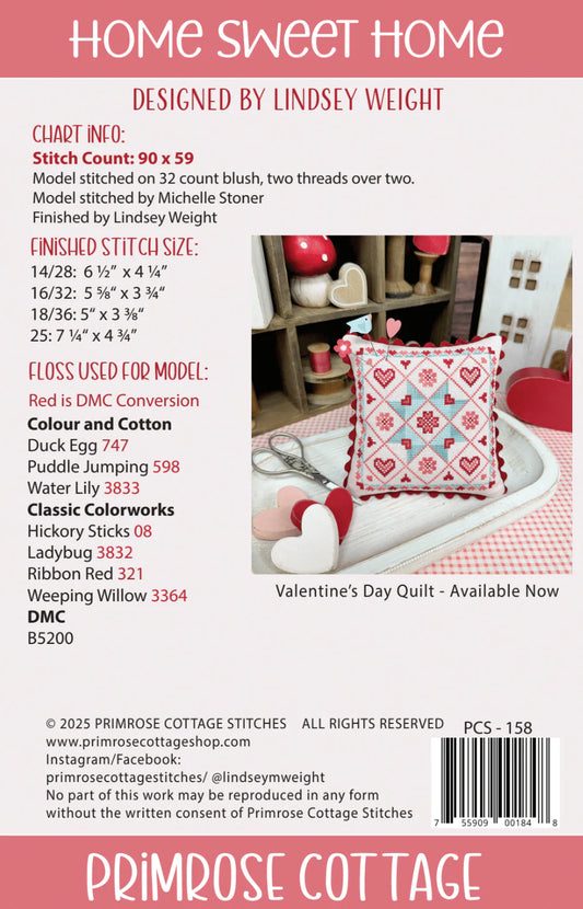 Home Sweet Home Cross Stitch Pattern