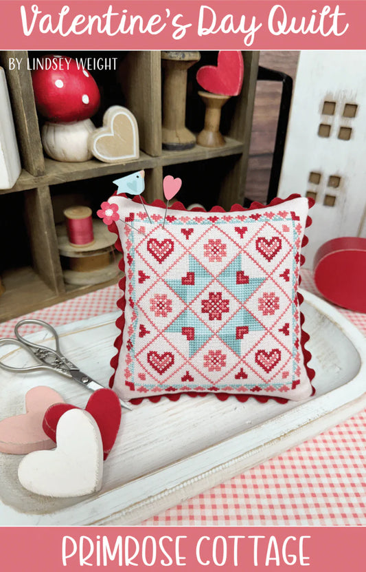 Valentine's Day Quilt Cross Stitch Pattern