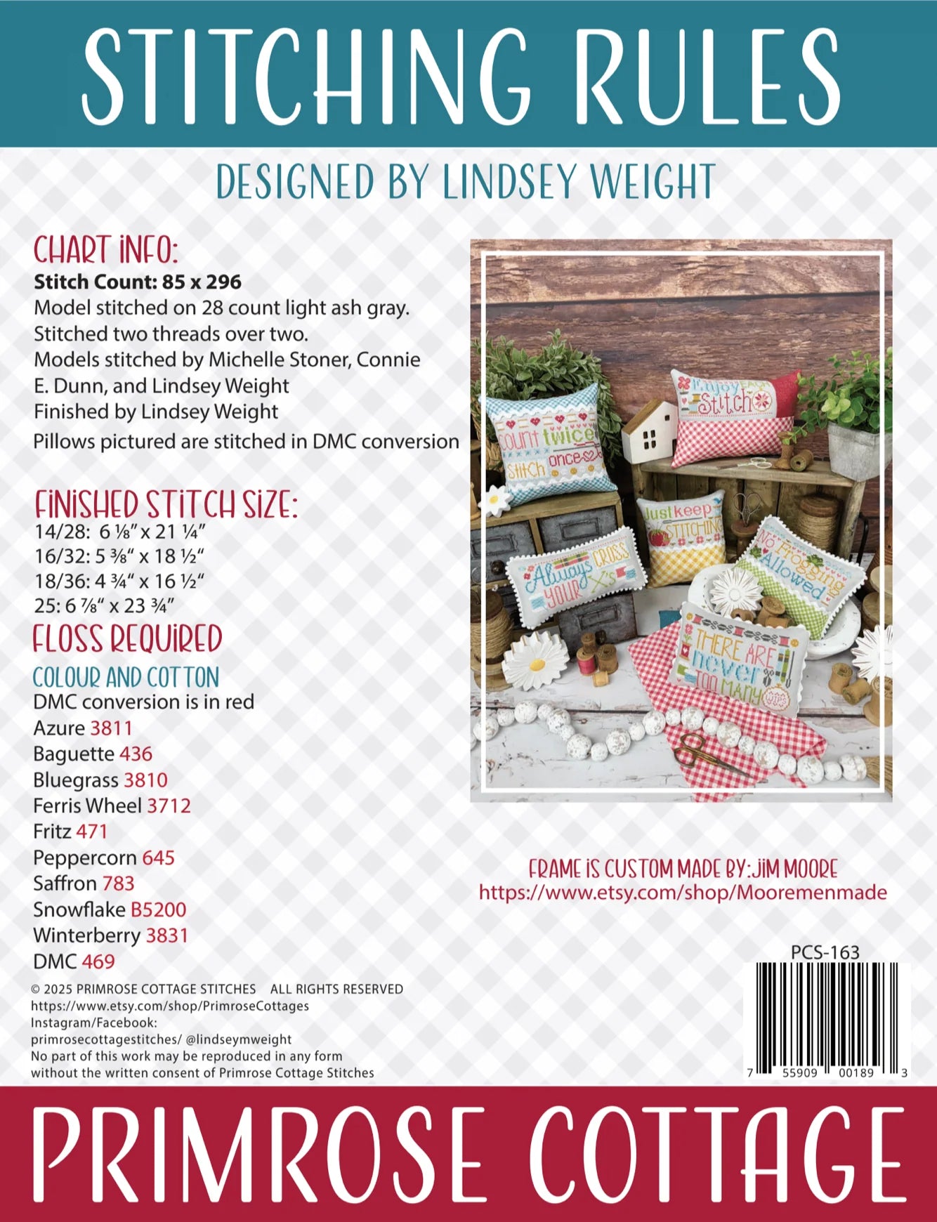 Stitching Rules Cross Stitch Pattern